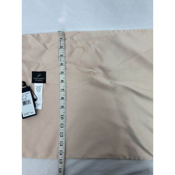 Adrianna Papell NWT Tull Thru Wrap Charmeuse Champagne Satin Evening Scarf OS - Picture 9 of 9